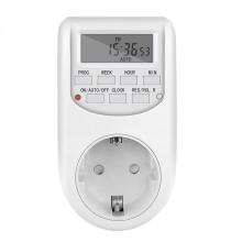 EU Plug Timer Switch Digital Power Socket Energy Saving Adjustable Kitchen Timer Outlet Programmable
