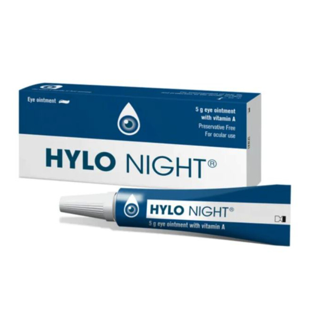 Hylo Night Eye Ointment Tube |Lubricating Eye Ointment for Severe Dry Eyes & Overnight Relief  - 5g