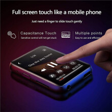 -MP4-Player mit Touchscreen, FM-Radio, Videowiedergabe, E-Book-Reader und Integriertem Lautsprecher, Unterstützt TF-Karten