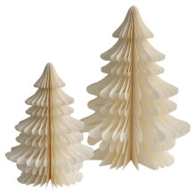 Christmas Tree 3D Paper Decoration Christmas Photo Props Decoration New Year Home Decor White