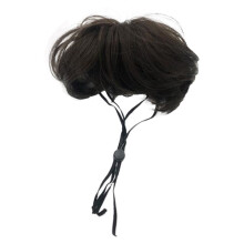 Funny Dog Wig for Small Medium Large Dog with Flower, Trimmable Pet Costume Cat Cosplay Decoration