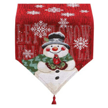 Christmas Table Runner, Snowman-Winter Table Runner for Kitchen Dining Christmas Decor for Home Party Table Decor