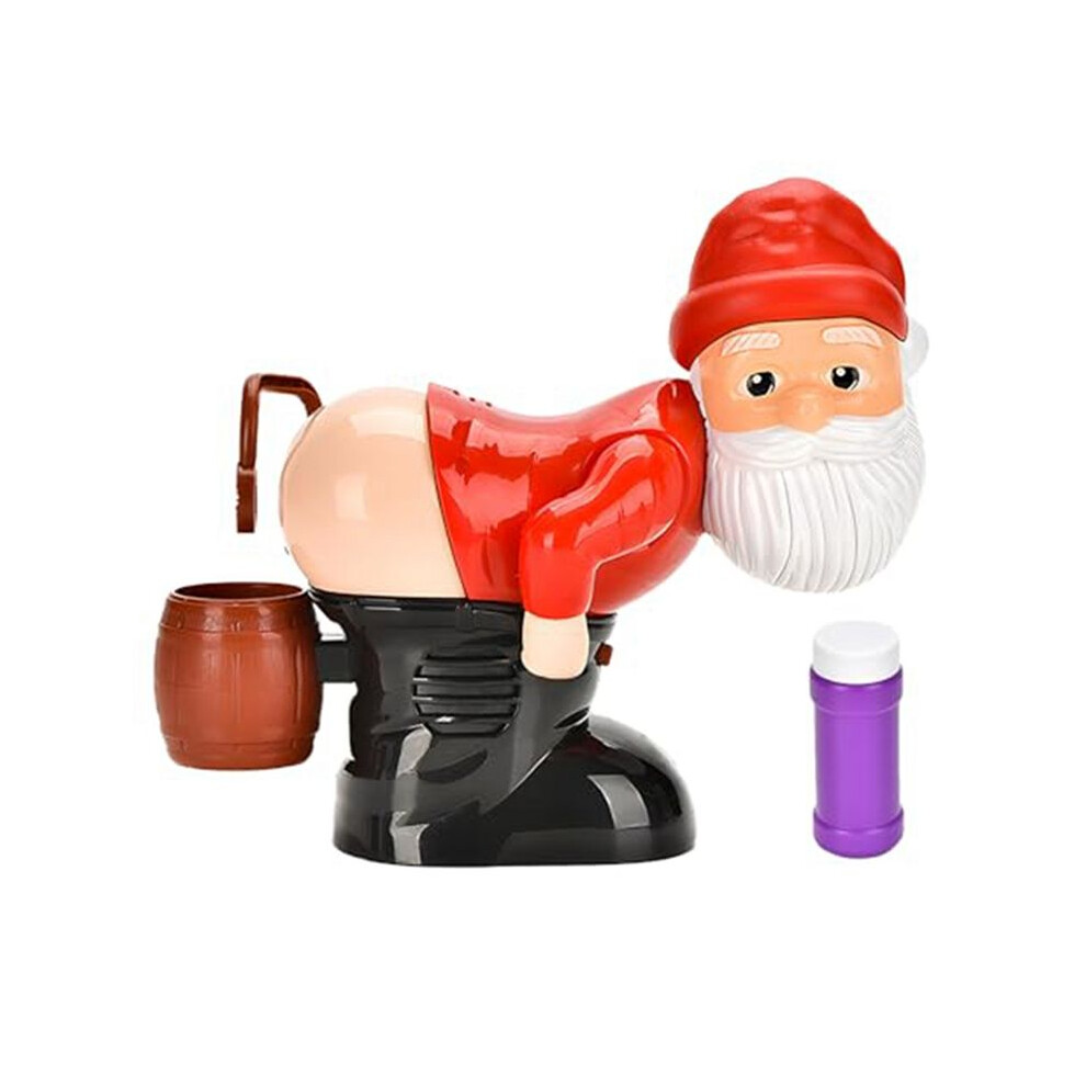 Tauoh Funny Santa Bubble Blowing Machine With Flashing Lights&Music, Christmas Bubble Blower For Outdoor&Indoor Activity 1 Set