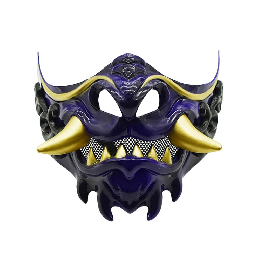 Tauoh Halloween Japanese Samurai Devil Mask Halloween Devil Role Playing Horror Devil Thick Mask