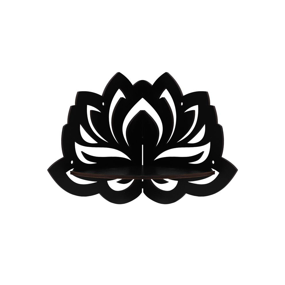 Lotus Floating Corner Shelf Gothic Halloween Decoration Wall Hanging Shelf Crystal Display Shelf Home Wall Decor 6033626349707