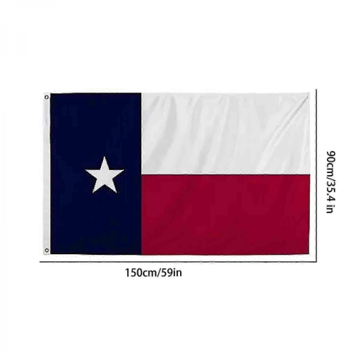 Bandiera dello Stato del Texas 3x5FT ricamata per esterni, resistente e resistente 2025 1