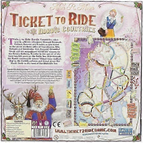 2025 Μέρες Θαυμάτων | Επιτραπέζιο Παιχνίδι Ticket to Ride Nordic Countries | Ηλικία 8+ | Για 2 έως 2