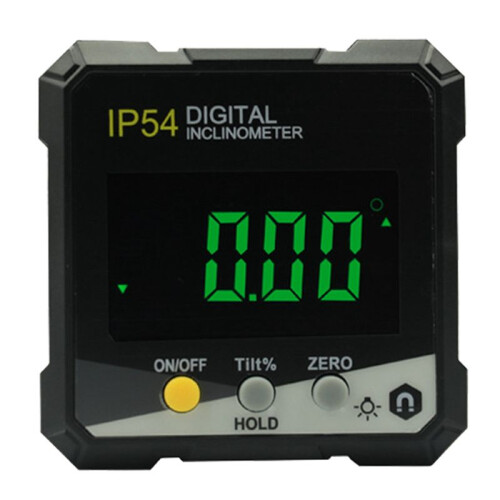Inclinometer Digital LCD Inclinometer Box Angle Meter for Woodworking Construction IP54 Waterproof with LCD Backlight