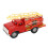 Vintage Iron Fire Truck Model Decor, 155g Fire Engine Toy 2