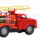 Vintage Iron Fire Truck Model Decor, 155g Fire Engine Toy 12