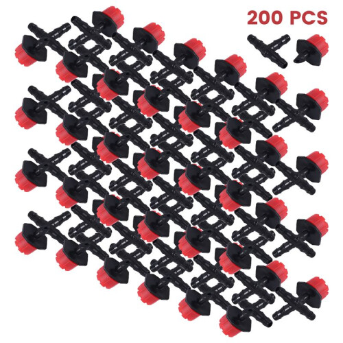 200 Adjustable Irrigation Drippers with Drip Irrigation Kit for Garden Watering Fitting