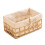 Wicker Storage Basket Hand-Woven Paper Rope Decorative Rectangular Wicker Basket  Storage Box B 1