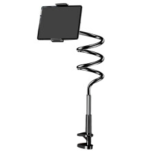 High-Quality Mobile Phone Stand Lazy Bedside Tablet Holder Desktop Cantilever Bracket Live Streaming for 10-12.9In Black