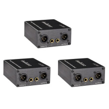 3X il Filtro di Riduzione del Rumore 'Isolatore Audio LA2XS Elimina il Rumore Corrente Gli Isolatori Audio del Mixer XLR 6.5 A Doppio Canale