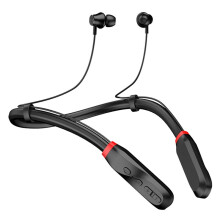 Neckband Headphones, Extra Long Playing Wireless Stereo Earbuds with Mic, Sports Waterproof Earphones
