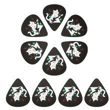 10 Pcs Original Sound Guitar Picks, Double-Sided Printed Ukulele Guitar Finger, Gift for Music Lovers