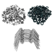 Kasaccessoires 50 Stuks Glasklemmen Kleine Kasgespen Bevestigingsringaccessoires Vaste Gesp Roestvrij Staal