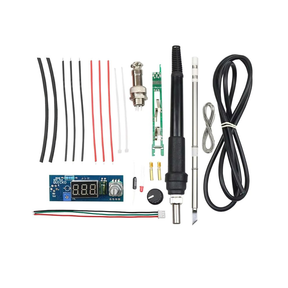 Stc-T12 Solder Iron Diy Kits, Electric Unit Digital Soldering Iron Station Temperature Controller Kits 4712333472695