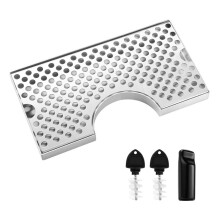 Öl Droppbricka för Kegerator, Rostfritt Stål Kegerator Droppbricka Öl Droppbricka för Öl Kran Cutout Kegerator