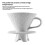 Ceramic Hand Filter Cup Three-Hole Filter Large Ceramic Funnel Filter Cup Coffee Maker Accessories 3