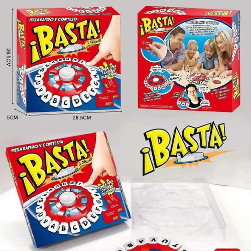 Parent-child interactive fast-paced word game Quick thinking letter pressing game Spanish version 1