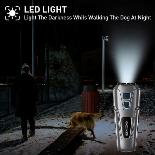 Ultrasonic Dog Repellent With LED Flashlight Portable And Effective Training Device 2