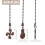 4Pcs Ceiling Fan Pull Chain Set,Bulb and Fan Pattern Pull Chain Extension Fan Pull Chain Pendant 12 Inch (Red Bronze) 8