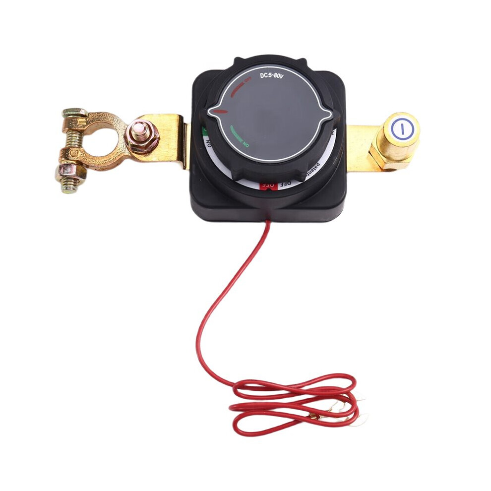 Battery Disconnect With Voltmeter, 5-80V Master Isolator Off Circuit Breaker Power For Marine Boat 4711520208536
