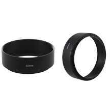 62mm Screw Mount Metal Lens Hood for Digital Video Camera with 67mm Mount Standard Metal Lens Hood