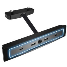 Cargador Rápido para Model 3/y de 27 W, Estación de Acoplamiento con Concentrador de Derivación USB, Adaptador para Coche, Divisor de Potencia y