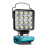 Refletor LED Portátil de 4 Polegadas para Baterias de Lítio para  de 18V, com Dois Modos de Iluminação, Luz de Emergência PD18W e Carregamento 1