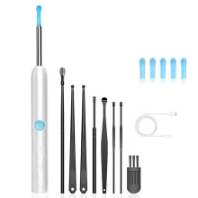 WiFi Ear Cleaner Camera Ear Wax Health CareEar Cleaner Kit Ear Spoon Compartment Endoscope Ear Picker White