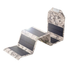 Foldable Solar Panel 5V USB Portable Folding Bag Battery Charger for Phone Outdoor Camping Waterproof Power Bank Yellow