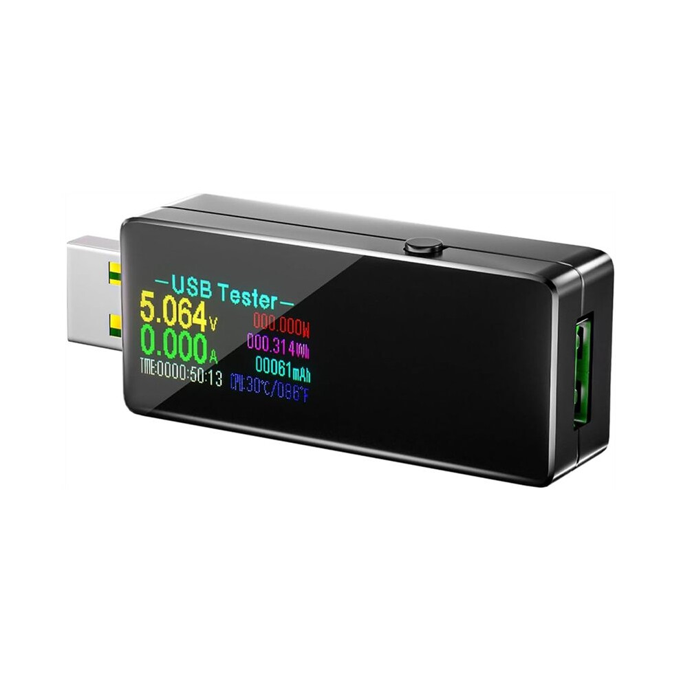Usb 3.0 Tester,Voltage Monitor, 5.1A/30V/150W Power Meter Tester,Test Speed Of Chargers,Cables,Capacity Of Power Bank 6031987531427