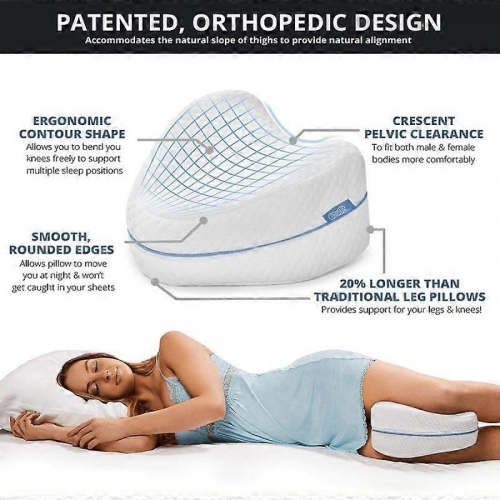 Μαξιλάρι ποδιών Body Memory Cotton για ύπνο ορθοπεδικό για ισχιαλγία στην πλάτη, γι 2