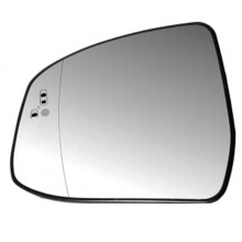 2Pcs Door Wing Side Mirror Glass Heated Blind Spot Warning with Backing Plate for Focus MK2 MK3 Mondeo MK4 L+R