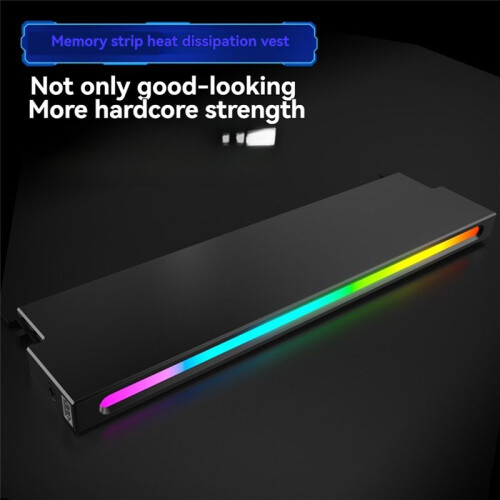 Universal Memory Heat Sink 5V 3PIN ARGB AURA Sync Memory Module Cooler DDR3 DDR4 DDR5 RAM Computer Accessories Silver 1