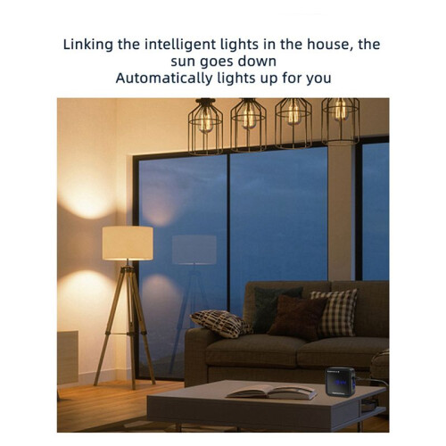 2X Tuya WIFI Light Sensor Brightness Detector with Temperature Humidity Detection Display  Home Security Linkage 1
