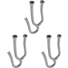 3pcs 3.5Ft Washing Machine Pvc Y Shaped Drain Discharge Hose Washer Pipe Connector , with 2 Waterproof Rings