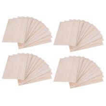 40Pcs Balsa Wood Sheets Wooden Plate 150 x 100 x 2mm for House Ship Model DIY