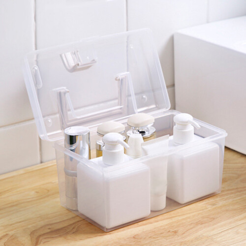 Transparente Aufbewahrungsbox, Kunststoff, Traggriff 2