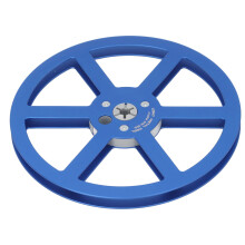 1/4 7-pollici bobina di nastro vuota, 6 fori, blu