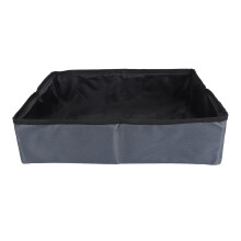 Bac à litière pliable pour chat en tissu Oxford 600D, Portable, en taille voyage L
