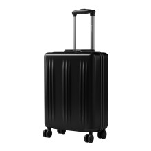 (Black, 20Inch) 20/24/28Inch Hard Shell 4 Wheels Suitcase Cabin Luggage Travel Case ABS+PC