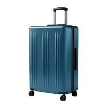 (Navy/Black, 24Inch) 20/24/28Inch Hard Shell 4 Wheels Suitcase Cabin Luggage Travel Case ABS+PC