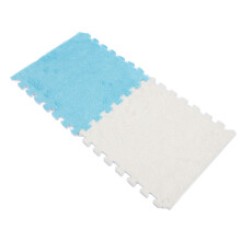 10 piezas de alfombrillas de espuma suave para el piso 31x30 cm azul marino-blanco