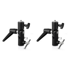 2X Umbrella Swivel Holder Bracket 1/4 Inch 3/8 Inch for Studio Photo Speedlight Light Stand Photo Studio Accessories