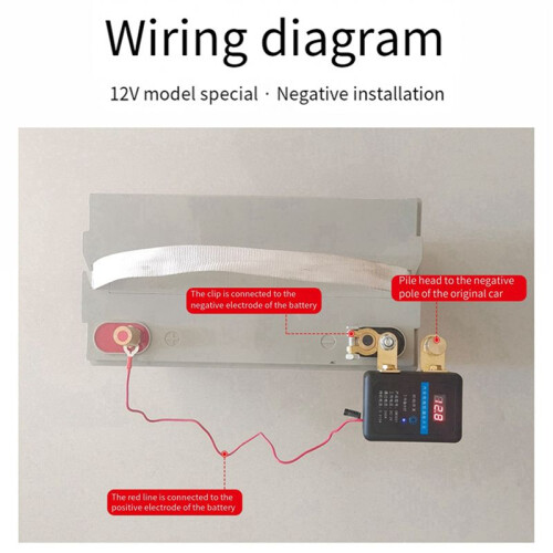 2X Remote Battery Disconnect  12V 260A Kill  Automatic Power Off Prevent Battery Drain with Remote,C 2