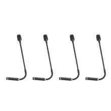 4X Microphone DJ Dynamique Professionnel pour Mixeur Disque Dédié Criant Microfone KTV Bar Col de Cygne DJ Mic