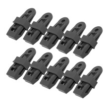 10 Stück Planenclips 83 x 30 x 30 mm schwarz wasserdicht